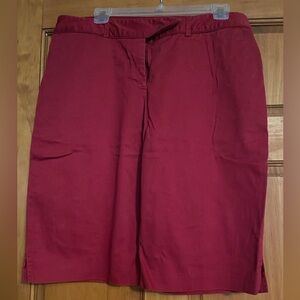 Burgundy Bermuda Shorts
